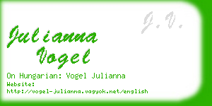 julianna vogel business card